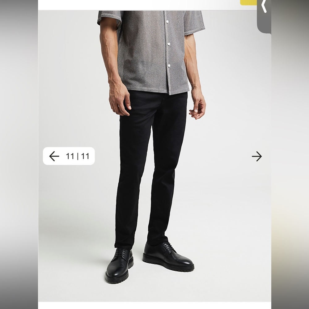 River Island Men’s Black Skinny Jeans